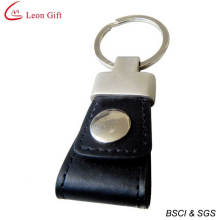 Promotional Gift Blank Metal Leather Car Keychain